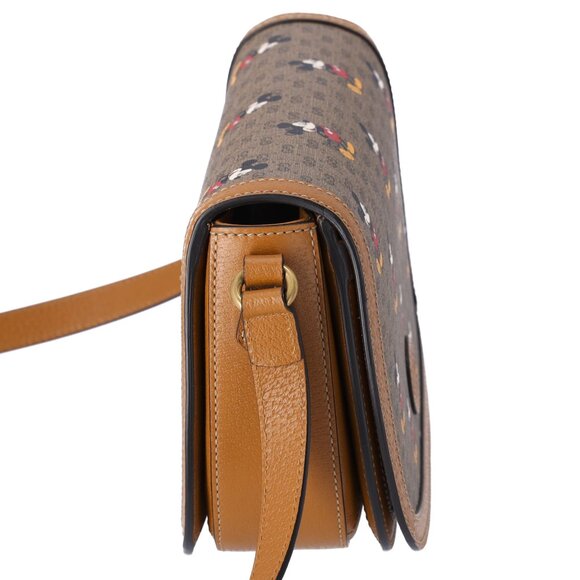 GUCCI x Disney GG Supreme Shoulder Bag 602694 Khaki Brown Multi PVC Leather - Picture 5 of 8